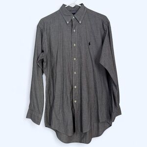 Vintage Ralph Lauren Black & Cream Houndstooth Button-Down